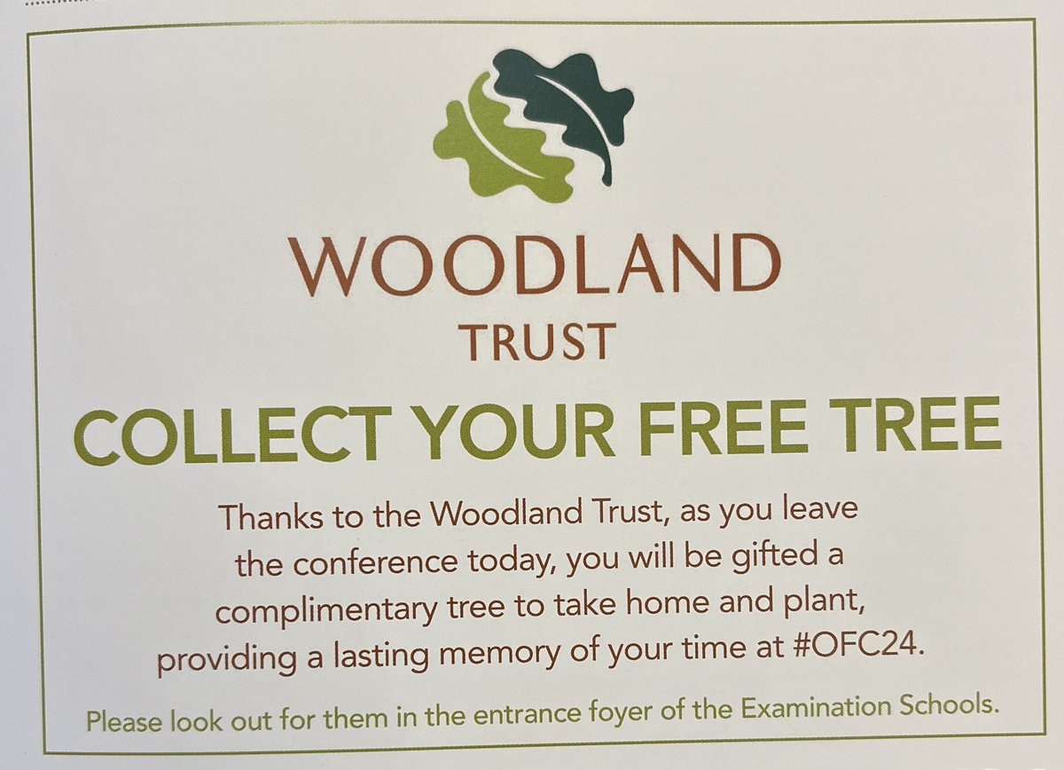 Great to be at #OFC24 - come and see us at our stand 🌳