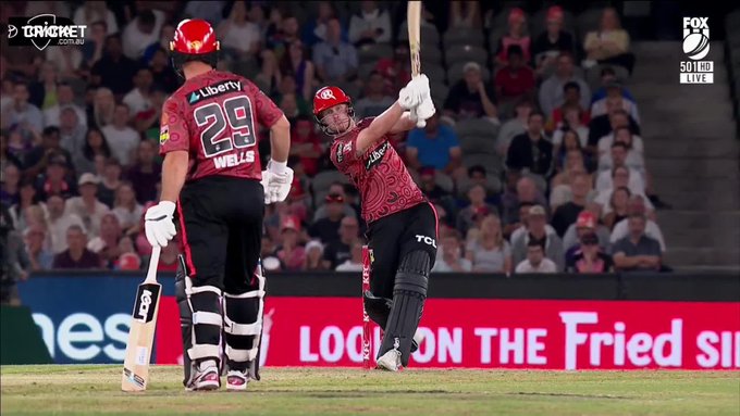 That is a shot and a half from Jordan Cox 🔥 📹 Credits: Twitter/BBL