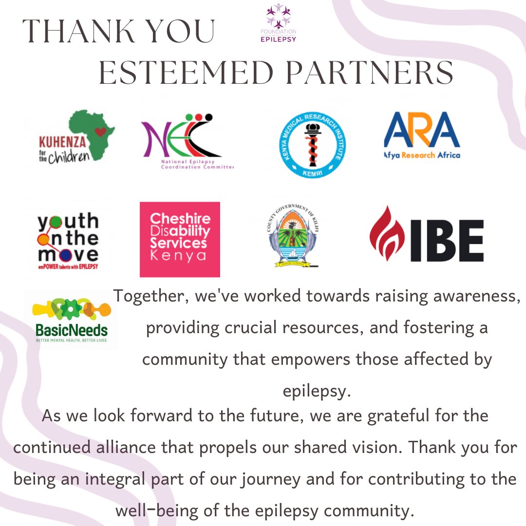 FPEKenya's tweet photo. As we look a head 2024, today we want to thank our partners for their unwavering commitment to our mission of supporting those affected by epilepsy. Your collaboration has made a positive impact on countless lives. Asante sana! In 2024, together we do it bigger and better! https://t.co/vB04qmBqF6