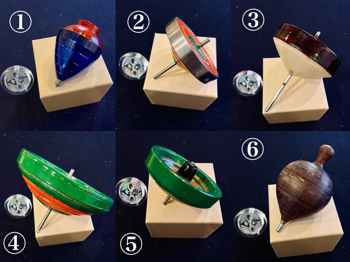 Kishitaka_Magic's tweet image. 曲独楽以外の色々な投げ独楽（紐打ち独楽）が出て来たので、ツリーにて簡単に紹介します。
#SpinTop #Trompo