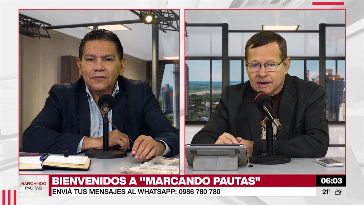 780AM's tweet photo. #YaArrancamos | "Marcando Pautas" te acompaña y te informa hasta las 09 horas

🗣️ Conducen @juanfa780 y @churrivazquez 

#780AM @Megatv_py https://t.co/2TvbWeShVu
