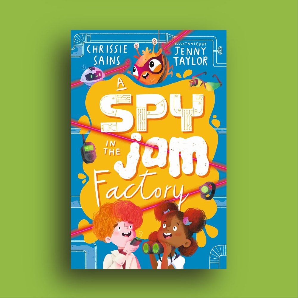 CRSains's tweet photo. I've been squirrelled away for a little while but I'm back! 

Brace yourself for a cacophony of utterly useless, but highly fascinating jam and spy facts to celebrate the fourth and FINAL book in the Alien in the Jam Factory series, 'A Spy in the Jam Factory' (out 4th April)! 🎉 https://t.co/QKwhXveoJT