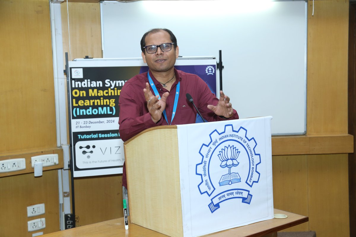 indoml_sym's tweet photo. A big thanks to all the session chairs

Day 3: Session I (Applications)- Prof. Avijit Maji
Day 3: Session II (Natural Language Processing)- Prof. Pawan Goyal
Day 3: Session III (Machine Learning)- Prof. Anirban Dasgupta

#aiml
#MachineLearning 
#indoml
#iitbombay https://t.co/oMpRHPXiE7