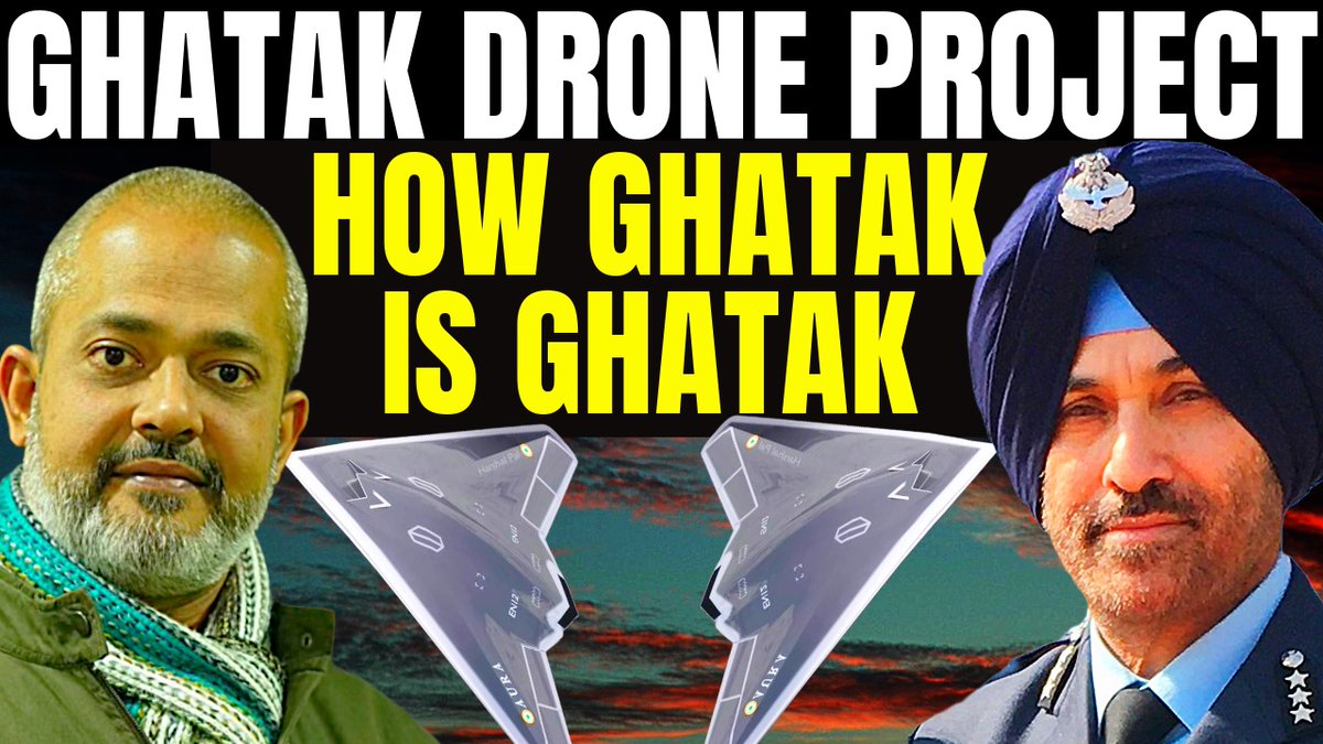 AadiAchint's tweet photo. LIVE at 10 pm Indias Attack Drone I India Makes Flying Wing Drone I Ghatak I Air Marshal GS Bedi I Aadi https://t.co/DJImbMbDIH. @FlyerGS #drone #indianairforce #indian #ghatak #HAL #Tejas #AMCA #UCAV #DRDO #bharat #china #droneattack #attackdrone https://t.co/8JZ0aUjIJE