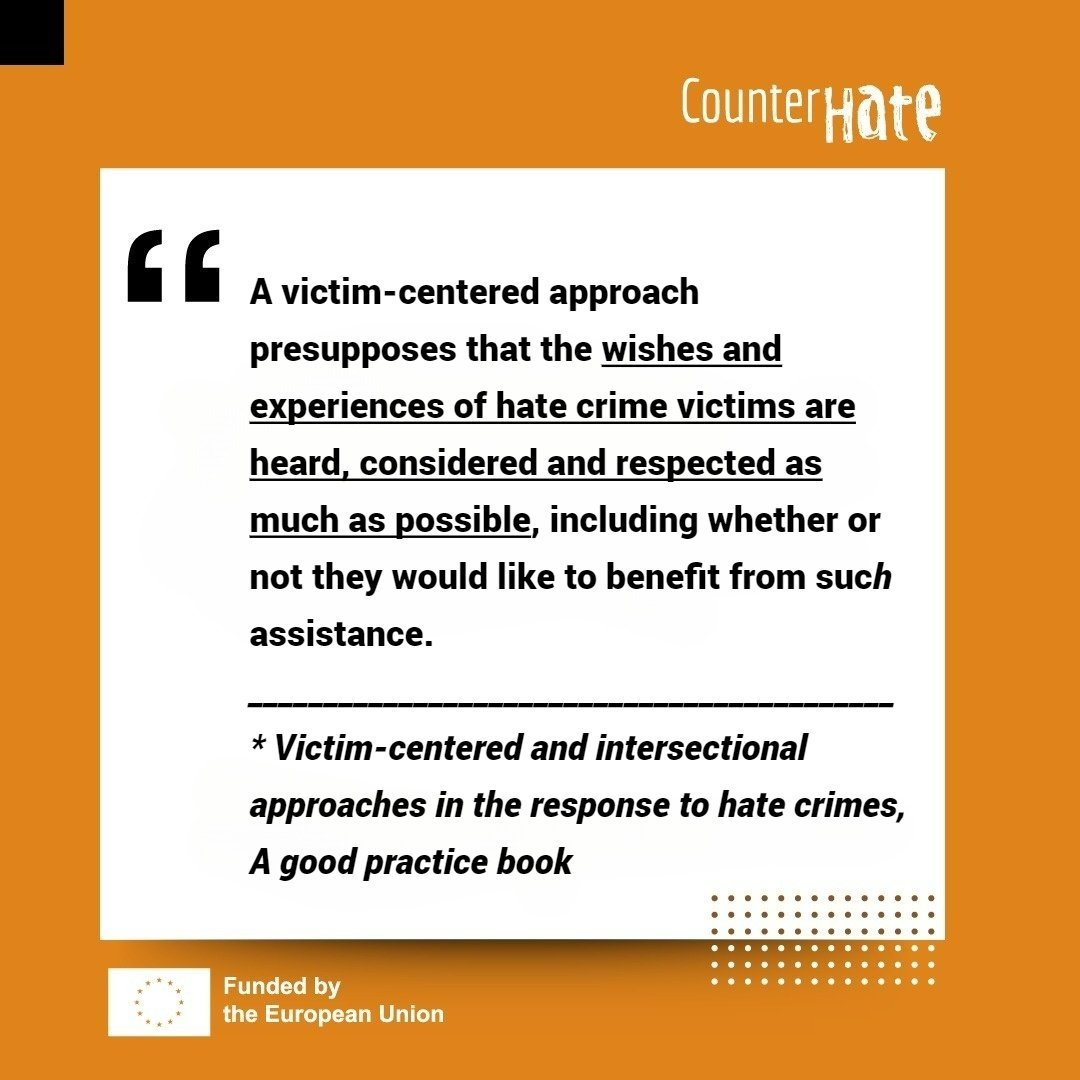 #VictimSupport #HateCrimes #CounterHate