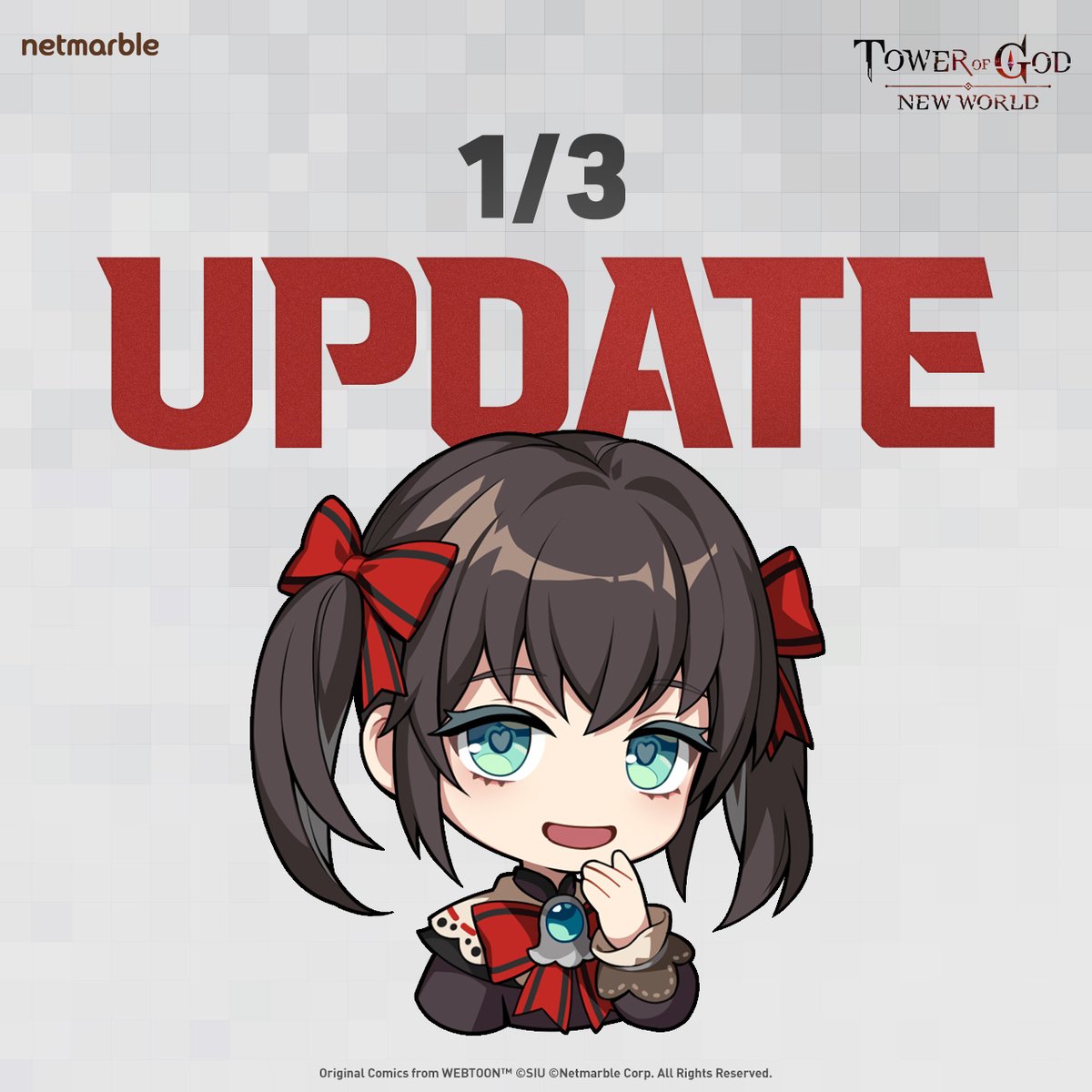 📣[Tower of God: New World] 1/3 Update!📣

New teammate '[Dollmaker] Verdi' has arrived!🐙
A cute winter costume has also been prepared~🎅
Obtain 'Verdi' by just playing the game!

Check out the 1/3 Update!
💌(. ❛ ᴗ ❛.)

#netmarble #TOGNW #towerofgod #webtoon #game