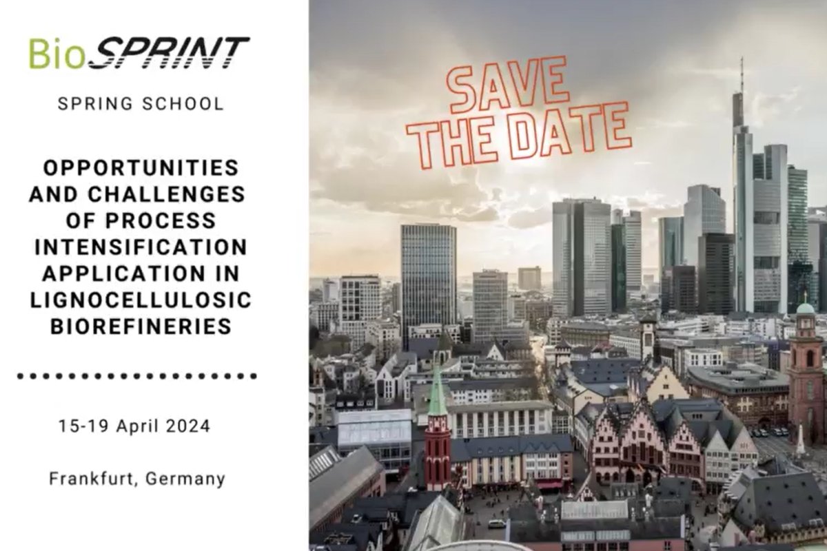 CBE_JU's tweet image. Attention PhD &amp;amp; graduate students in chemical #engineering and #biomass valorisation! The CBE JU-funded #BioSPRINT project invites you to a 5-day-long Spring School in Frankfurt, Germany.

🗓️Register now:

biosprint-project.eu/biosprint-spri…