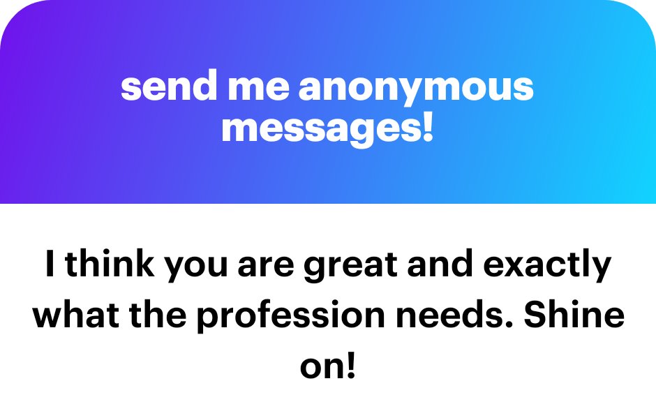 There are many of us. The new generation of doctors is built differently. We work hard and are not afraid to ask for what we deserve! ngl.link/tanyata221