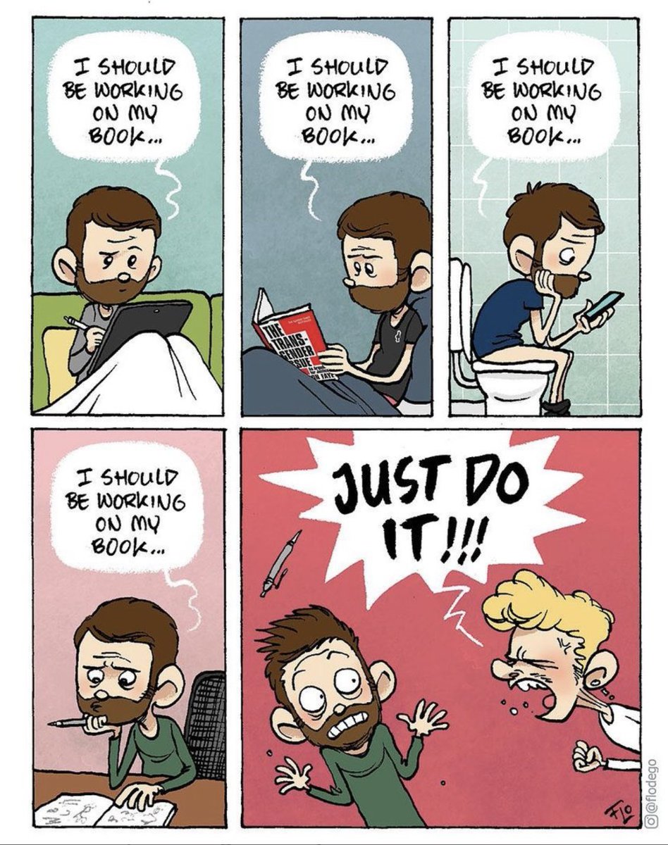 Voor wie wat aanmoediging nodig heeft 😉 

(met dank aan de geweldige @flodego)