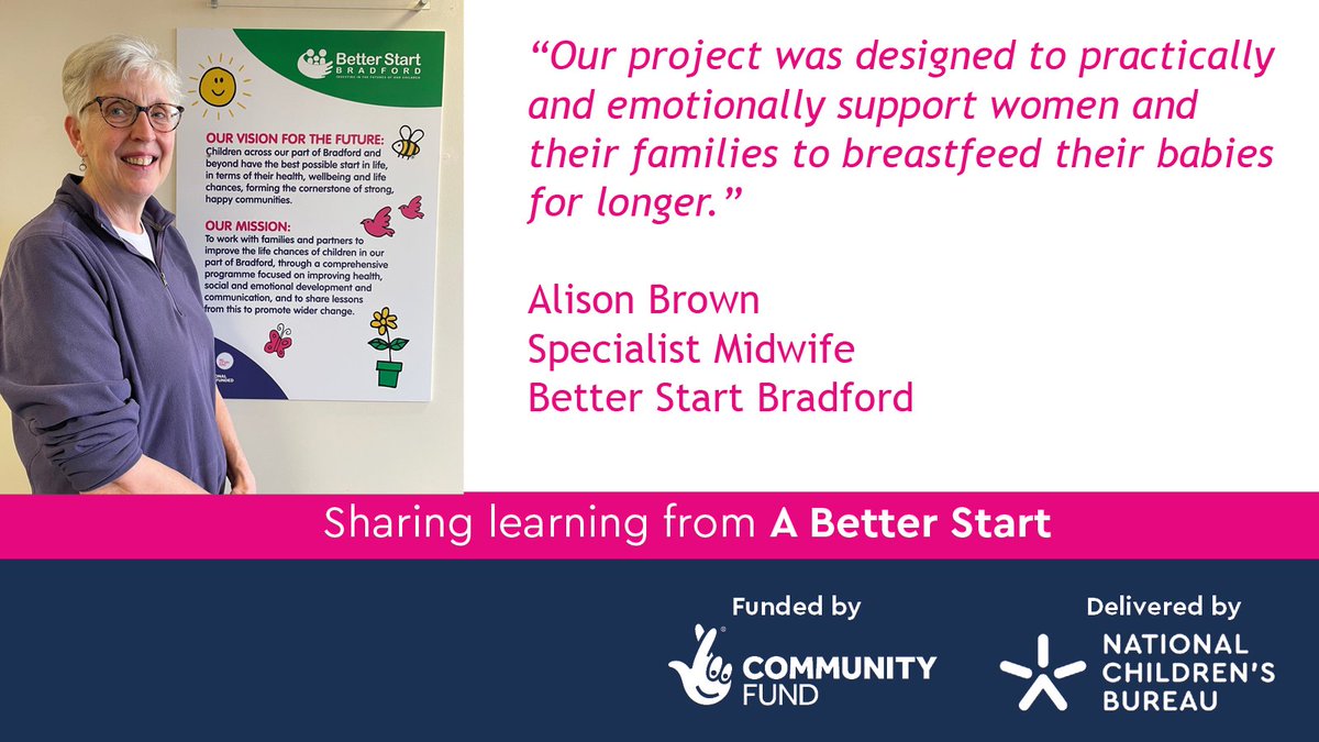 Alison Brown, a Specialist Midwife at @BetterStartBfd, and Rachel Duxbury, the Breastfeeding Support Project Manager, describe how a project to support women to breastfeed for longer came about. tinyurl.com/37pn7ww5