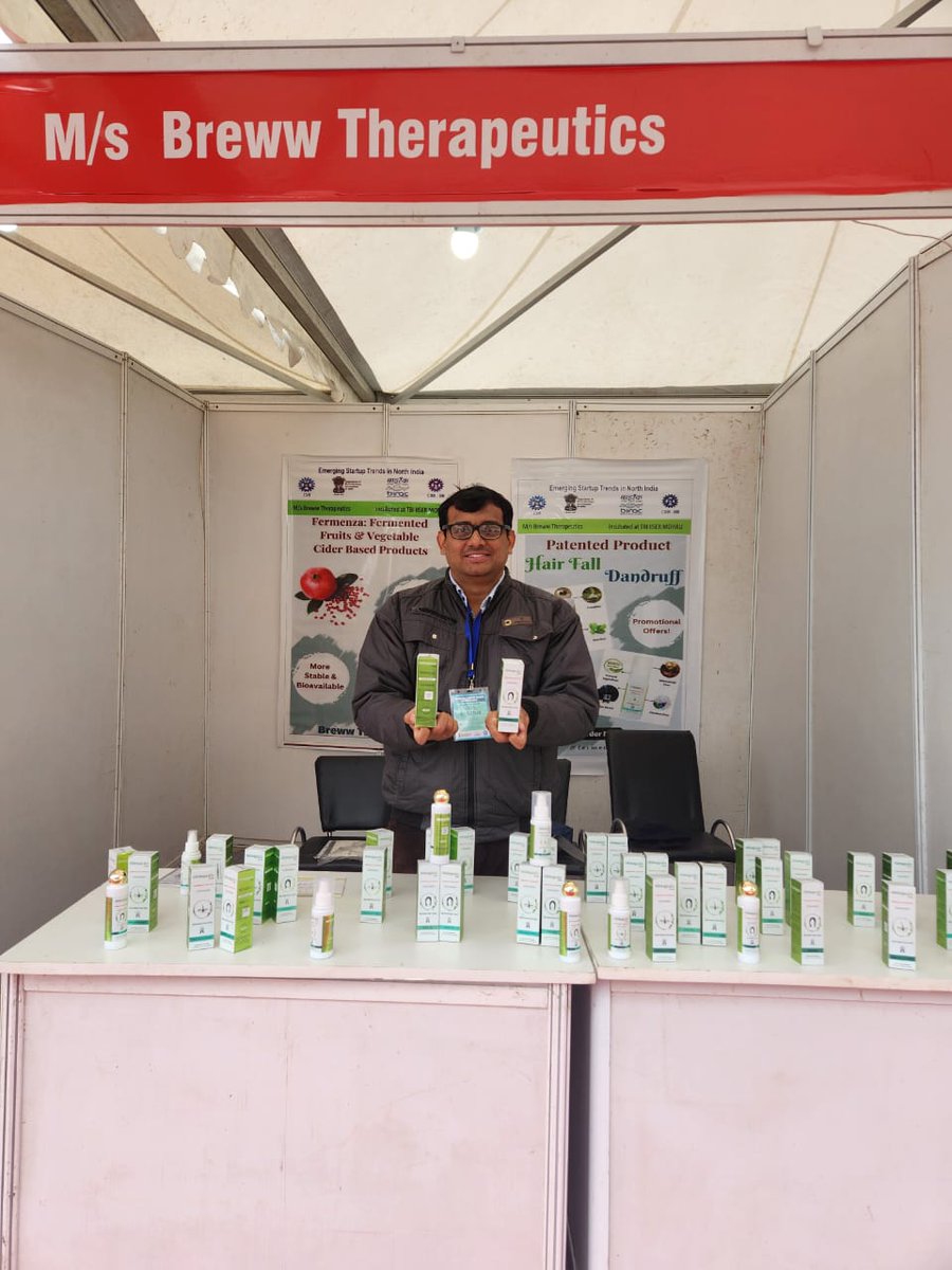 iisermtbi's tweet photo. Winter chill can't stop our passionate founders!

We are happy to share that our incubated startups Breww Therapeutics &amp; JV Scan showcasing advancements in biotechnology &amp; health-tech sector at BIRAC's Biotech Start-up Expo in Kathua, Jammu &amp; Kashmir.

#iisermtbi

@PSCST_GoP https://t.co/CBJ0mG3AjE