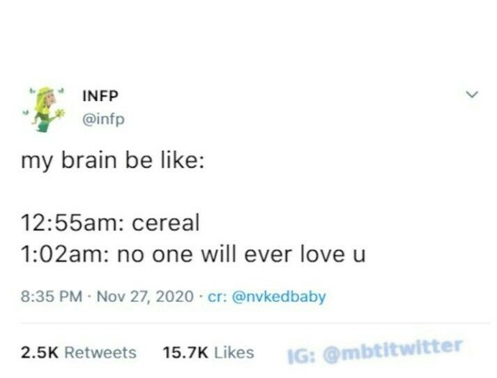 infprelatable's tweet image. 1:03am: cereal #INFP
