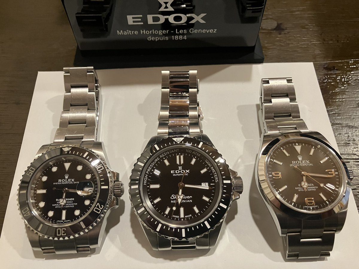 欲しかったスカイダイバーネプチュニアン購入。
オーバースペック最高！
#エドックス　#EDOX #ネプチュニアン　#スカイダイバー　#スカイダイバーネプチュニアン