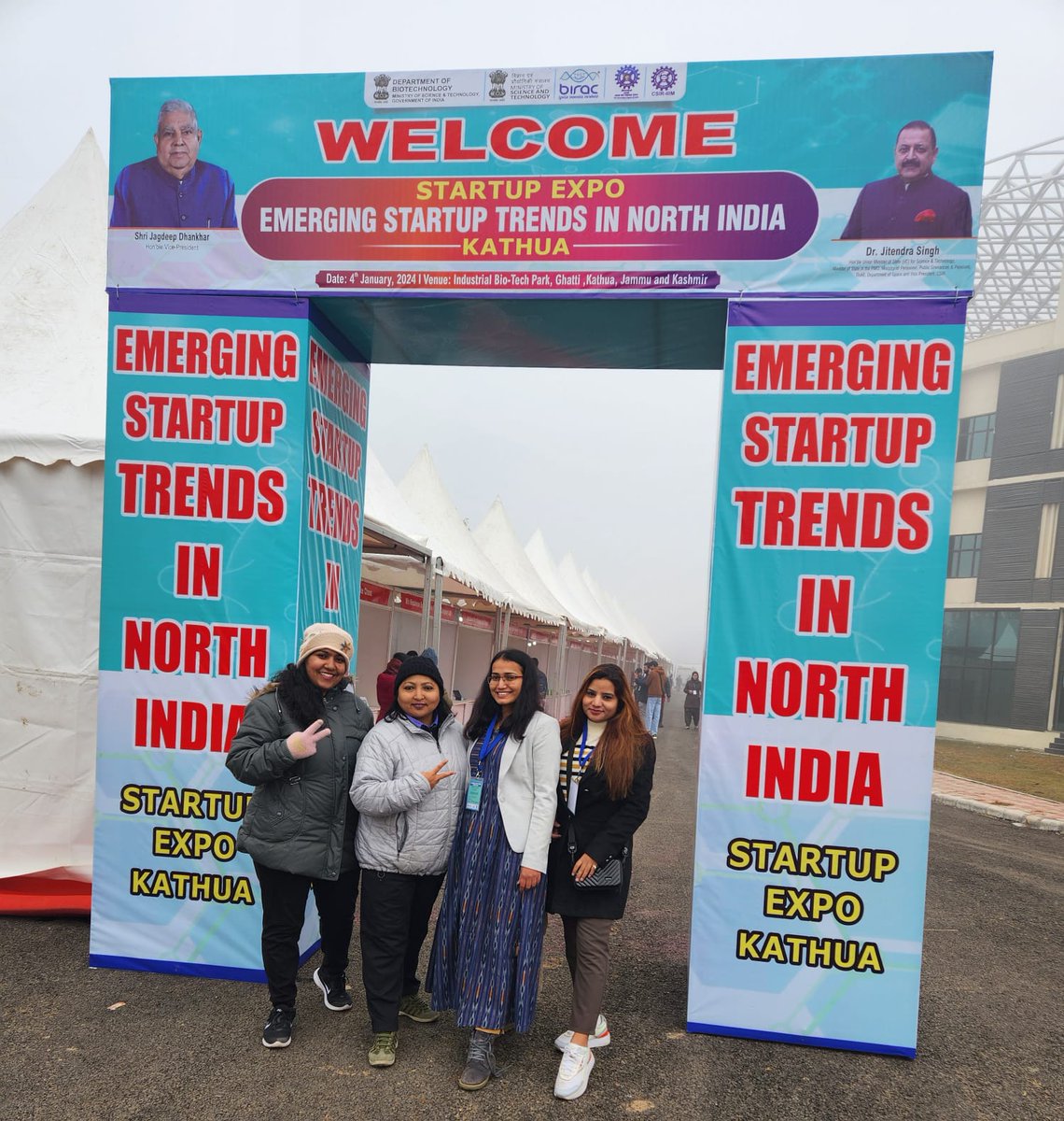 iisermtbi's tweet photo. Winter chill can't stop our passionate founders!

We are happy to share that our incubated startups Breww Therapeutics &amp; JV Scan showcasing advancements in biotechnology &amp; health-tech sector at BIRAC's Biotech Start-up Expo in Kathua, Jammu &amp; Kashmir.

#iisermtbi

@PSCST_GoP https://t.co/CBJ0mG3AjE