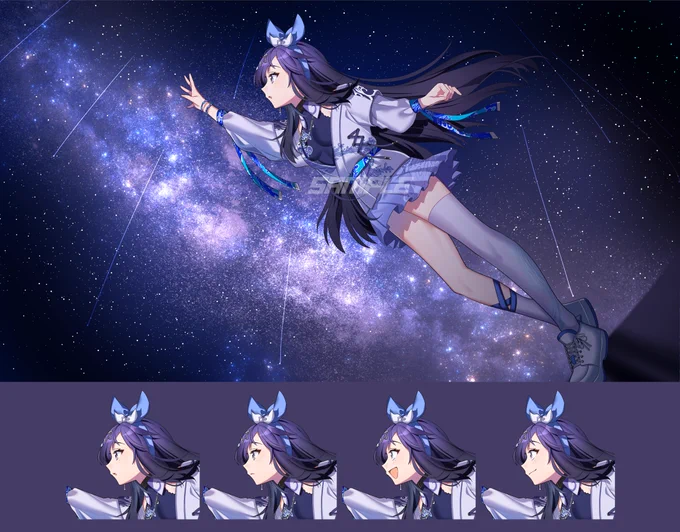 中国のクライアント様からのご依頼で、A-soulのVtuberベラさんをイメージしたファンメイドMVのイラストを制作しました。 #たくみかいた2023 