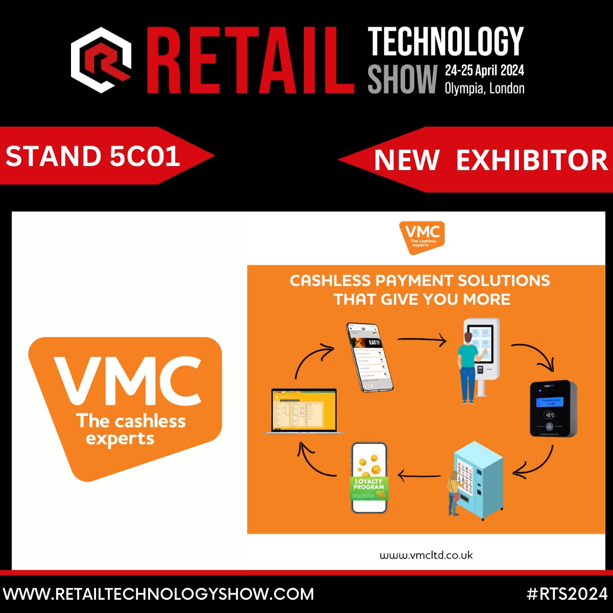 Welcome <a href="/VMCcashless/">VMC Cashless Payment</a> a trusted EPOS software and payment solutions provider to the retail industry create systems that give you more value with loyalty, promotions, pre-ordering &amp; data insight visit them at #RTS2024 tinyurl.com/RTSTweet #RetailTech #RetailTechnology