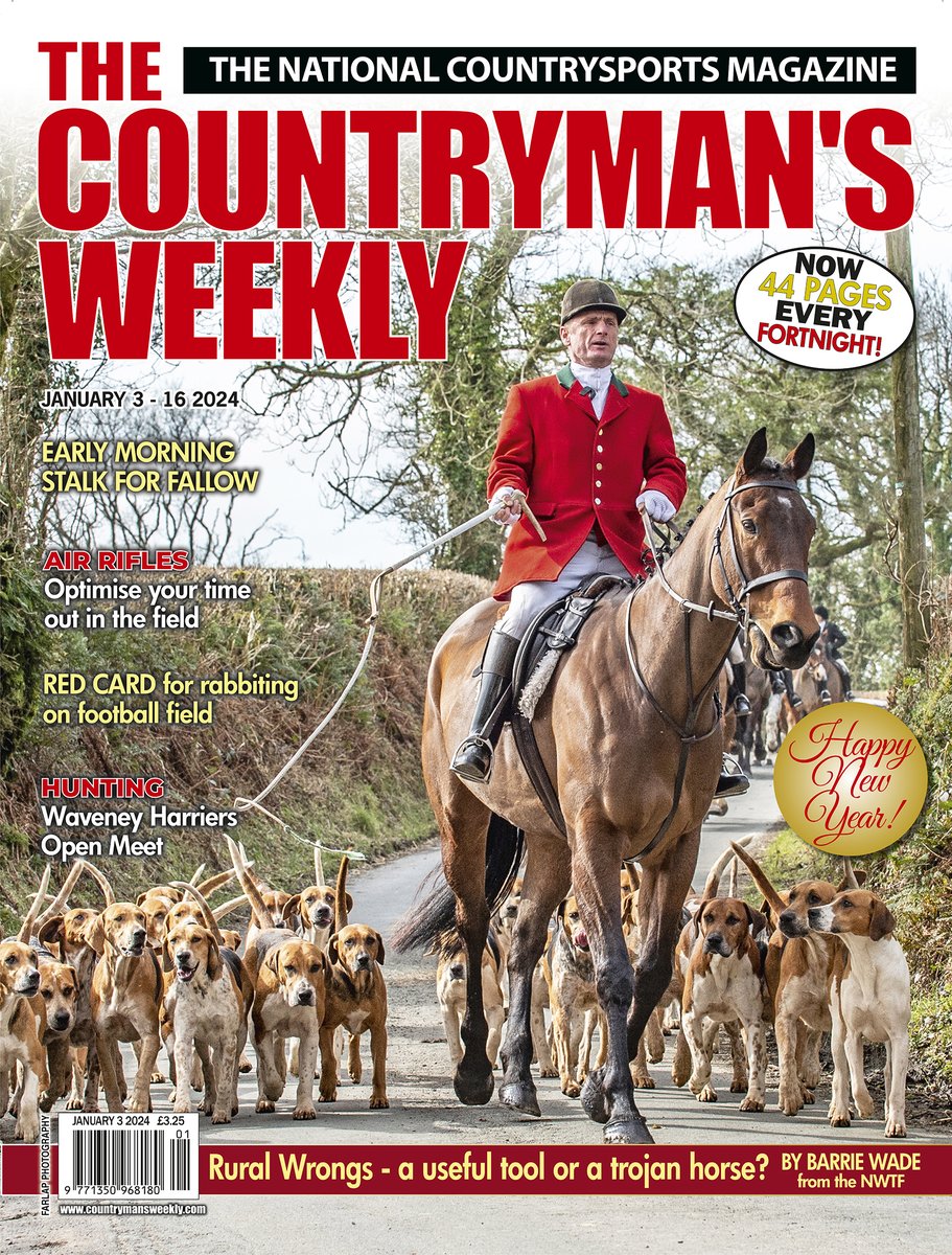 We have a FABULOUS new issue ready for you! Full of great articles, information and news. In the shops now or ready to order from the Website shop.countrymansweekly.com/issue/view/iss… or give us a call 01752 762990. #countrysports #thecountrymansweekly #happynewyear24