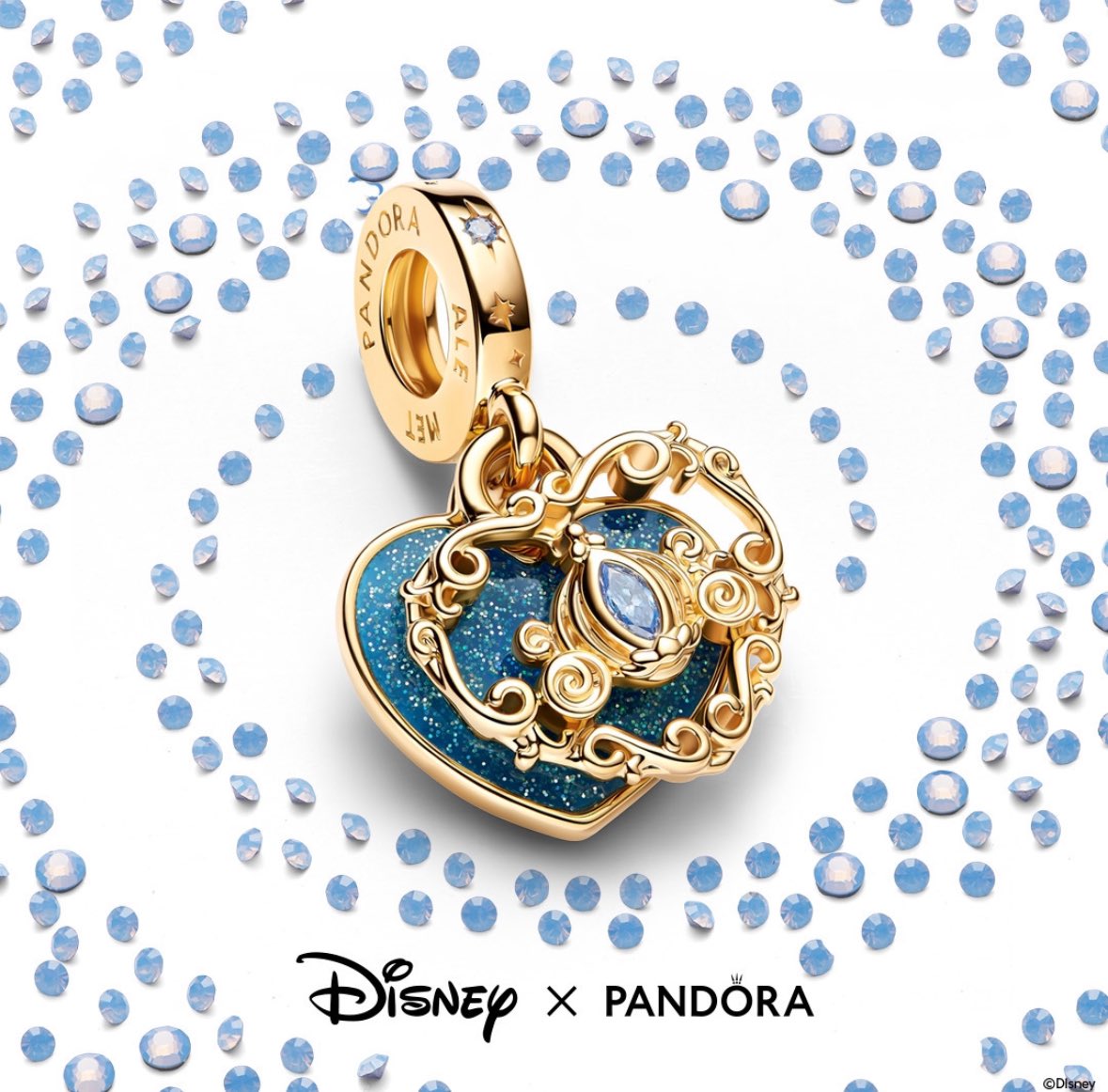 DLPReport's tweet photo. 🛍 A new Pandora x Disney Cinderella collection is now available in the Resort’s Pandora locations: https://t.co/q8PYV02zG2