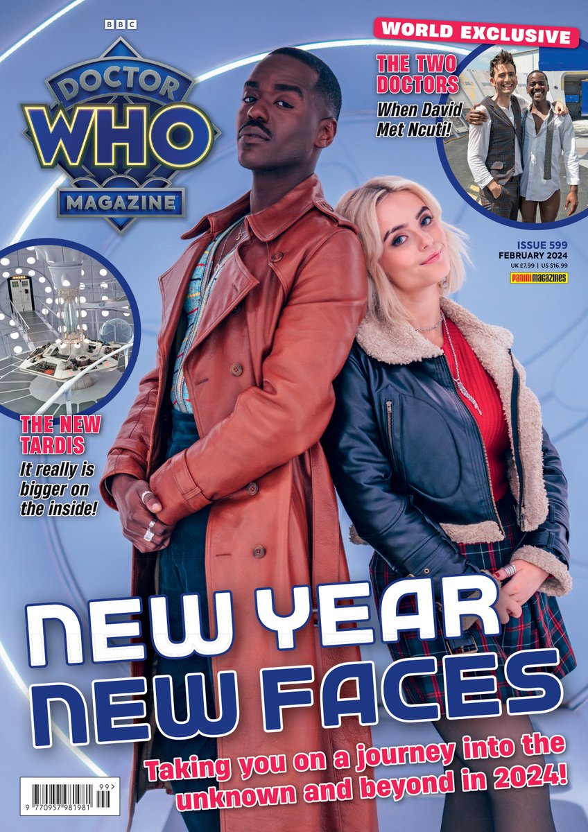 It’s new DWM day! Issue 599 is available now from selected branches of WH Smith and some supermarkets. Available to order online from panini.co.uk/shp_gbr_en/doc… while stocks last (UK, Ireland & Gibraltar only) & digitally worldwide from pocketmags.com/doctor-who-mag… #drwho #doctorwho