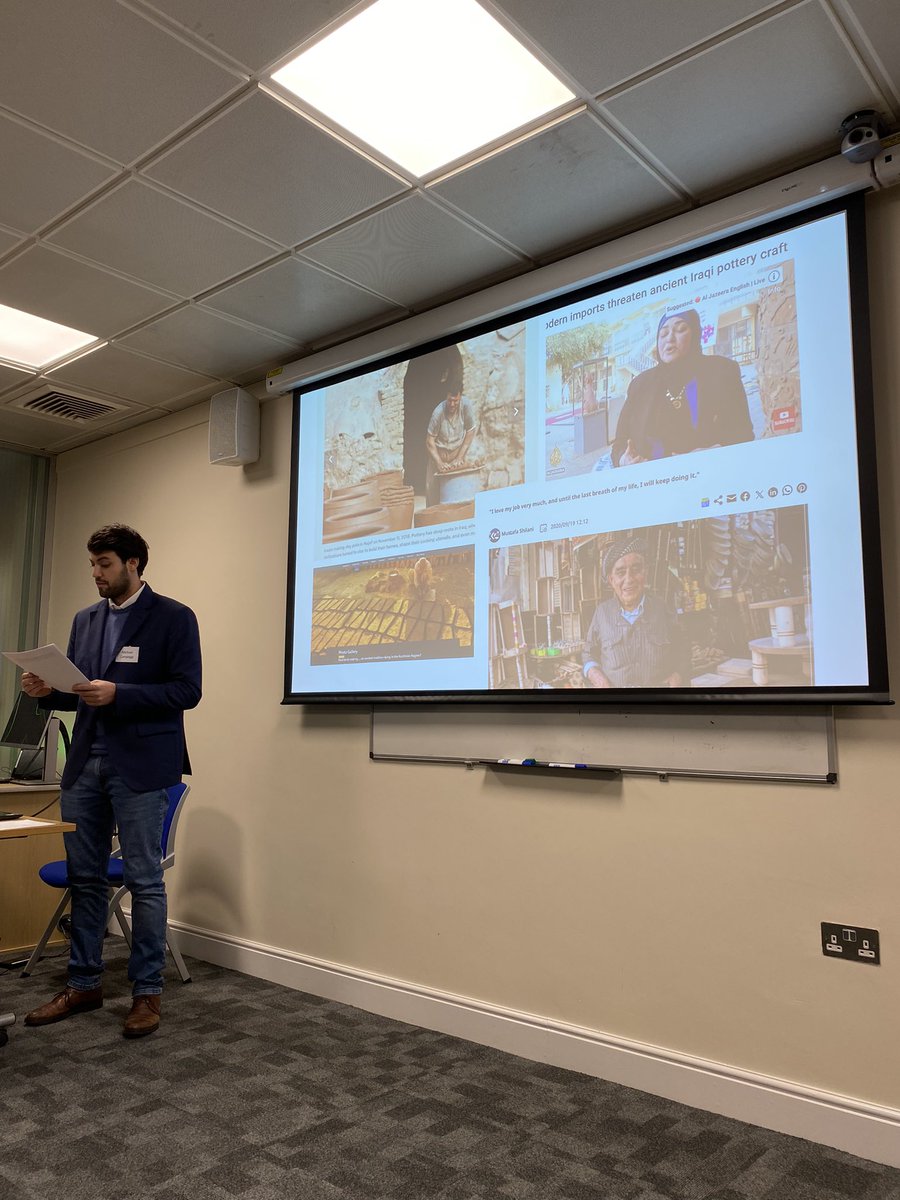 Presentation by Michael Campeggi et al on ethnoarchaeological investigations of ceramic manufacture in the Erbil plain, focusing on community-based traditional crafts #banea2024