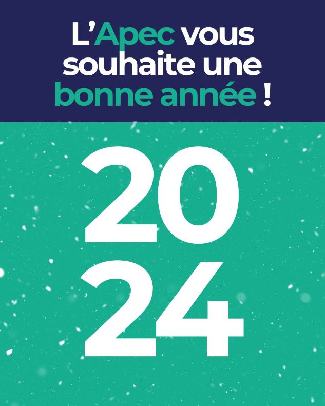 Bonne année 2024 ! 

En 2024, nous nous engageons pour un marché du travail plus inclusif et plus responsable pour donner de l'élan à l'avenir des cadres, des jeunes et des TPE-PME que nous accompagnons au quotidien sur l'ensemble du territoire.
voeux2024.apec.fr