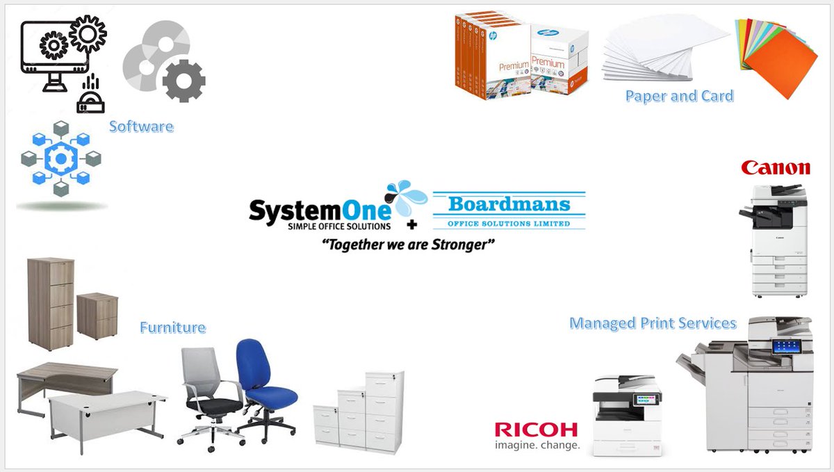 Managed Print Services ✔️
Software ✔️
Stationery and Paper ✔️
Office Furniture and Chairs ✔️

Get in touch with <a href="/systemone_ltd/">SystemOneLtd</a>  today for all your office needs.
📧 info@systemone.co.uk
📞 01279 602 700
#newyear2024 #office #managedprint #printers