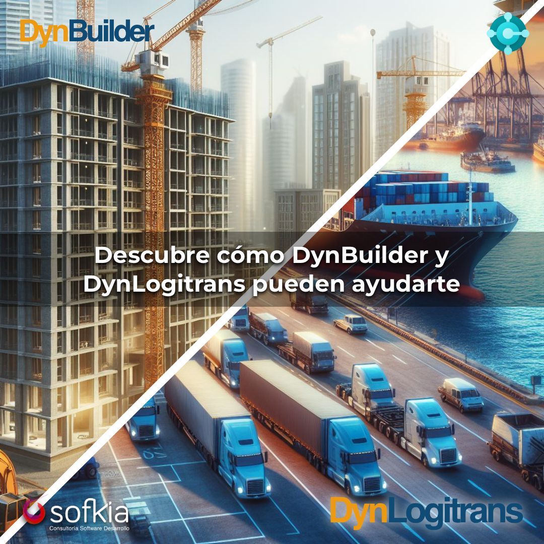 ¿Buscas una solución de software para tu empresa de construcción o transporte? 

Descubre cómo DynBuilder y DynLogitrans pueden ayudarte a crecer y hacer realidad tus objetivos. 

Contacta con nosotros y te informaremos sin compromiso.

buff.ly/3DD4cik