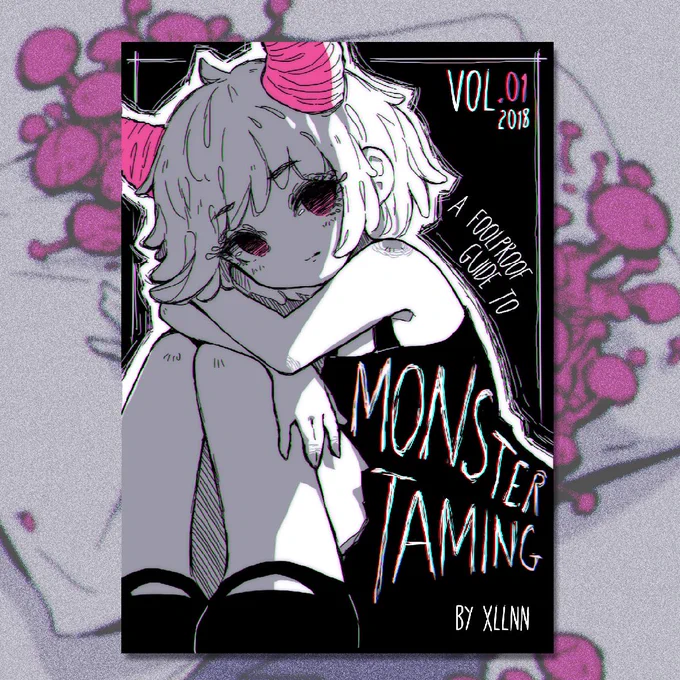 ICYMI I have a zine I self-published a while back called "A Foolproof Guide To Monster Taming" which consists of 16 original poems I wrote & illustrations representing different emotions/feelings/conditions.   It's my way to try and understand and make peace with them