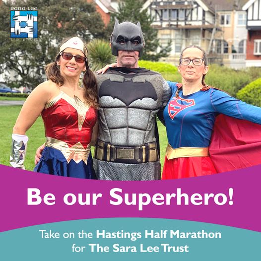 Did you have one too many mince pies over Christmas and now need a fitness challenge? 

Why not take part in the <a href="/HastingsHalf/">Hastings Half Marathon</a> in aid of the Trust and become a Superhero to the hundreds of people we support every year... saraleetrust.org/hastings-half-…