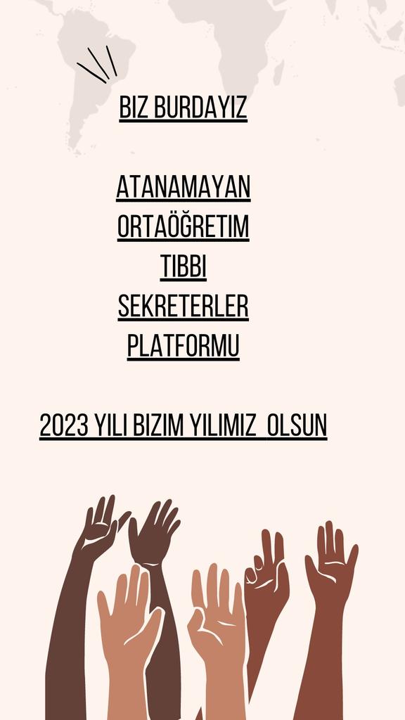 Sevki0880's tweet photo. TAŞERON adı altında aldığınız personel sekreter gününü kutluyor ama asıl meslek sahibi bizler işsiziz 
LİSE TIBBİ SEKRETER ATANMAK İSTİYOR 
@RTErdogan
@drfahrettinkoca 
@kursatkirbiyik
@drtolgatolunay
@drmehmetkoca
@dravsaraslan 
@irgat_mustafa
#LiseTıbbiSekUmutOlun https://t.co/15Moz3VYph