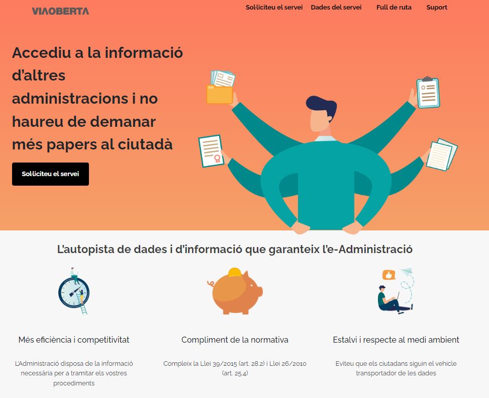 ConsorciAOC's tweet photo. El servei #ViaOberta permet la #interoperabilitat de les administracions públiques catalanes per compartir i intercanviar dades i documents.
💻Accedeix a la informació d’altres administracions i no hauràs de demanar més papers a la ciutadania
Entra a👉 https://t.co/T9ZCVaCAY3 https://t.co/cjMIcWcyP0