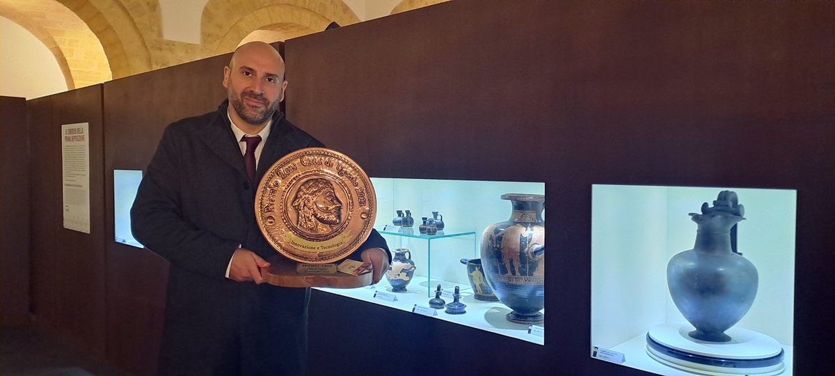 Consorzio_CETMA's tweet photo. #PremioZeus | Premio Internazionale di Archeologia
🏺#CETMA premiato per le “Attività innovative: #RealtàAumentata, ricostruzioni #3D, #gaming, sistemi olografici e guide interattive per la valorizzazione, fruizione e divulgazione dei contenuti culturali”🦾
#beniculturali https://t.co/ezcWk17Wmf