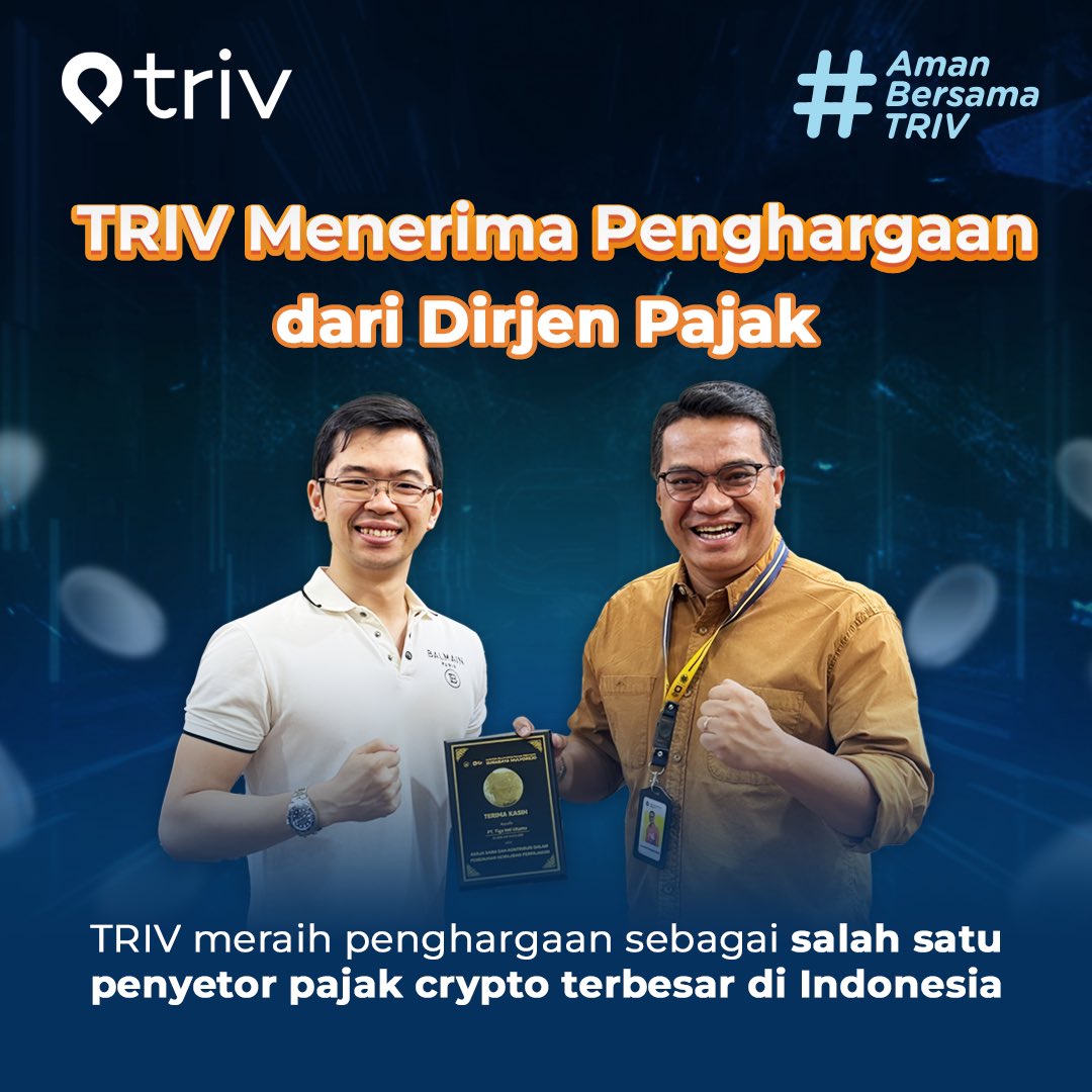 Selama 8 tahun beroperasi, TRIV sebagai crypto exchange resmi dan salah  satu yang terbesar di Indonesia selalu mematuhi regulasi yang ada. TRIV  Terdaftar dan diawasi Bappebti Yuk, pake TRIV sekarang!🔥