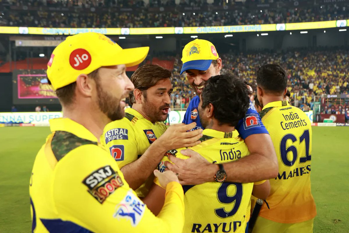 CSK_Zealots's tweet image. FRAME full of #Yellove 💛🫂.

@MSDhoni • @RayuduAmbati • @SPFleming7 

#IPL2023 | #Whistlepodu