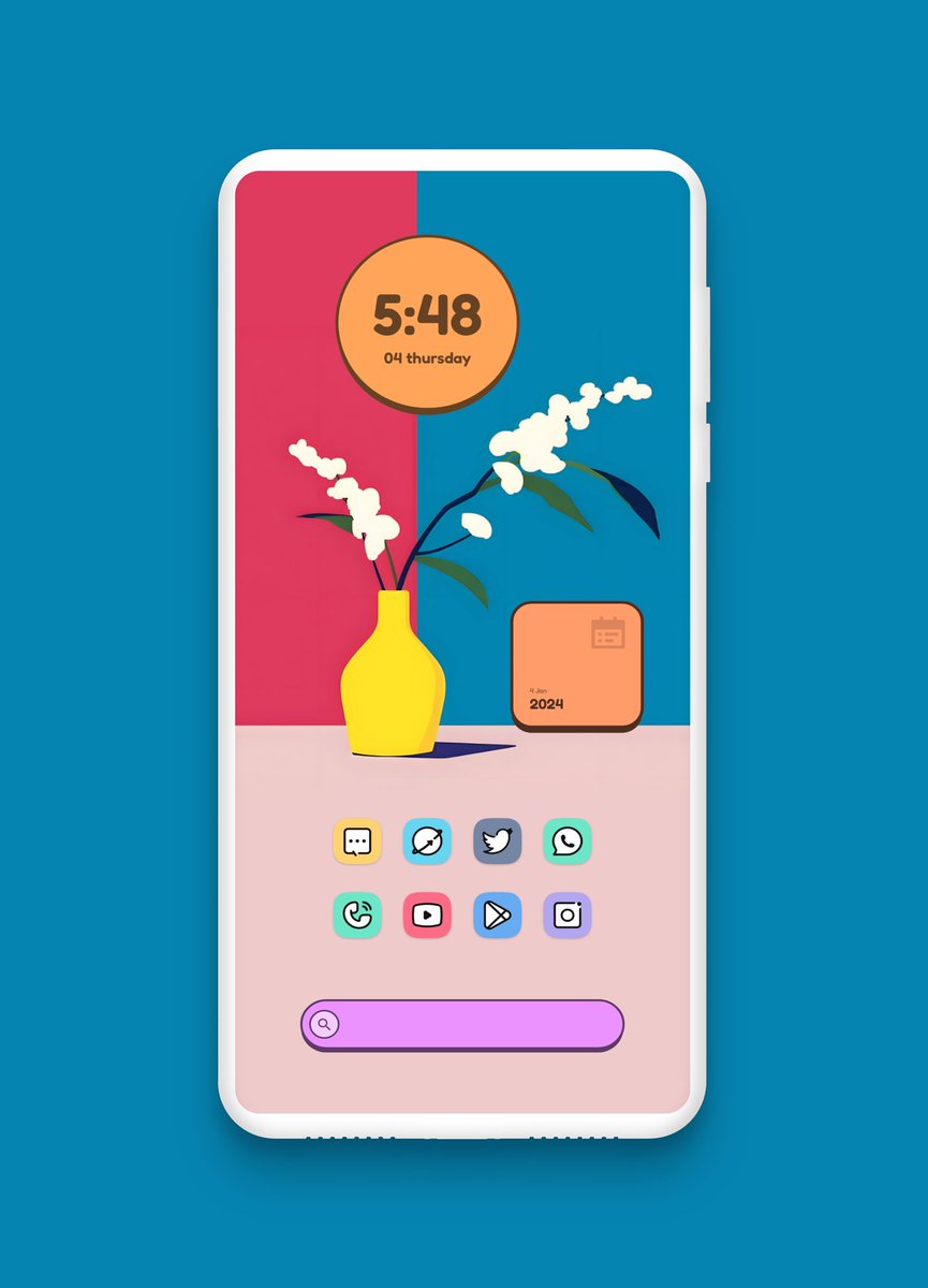 EahsanCh's tweet photo. #SL03
Flower Vase..
×Launcher: Smart Launcher @SmartLauncher
×Wallpaper: AI Walls (515) @SK_wallpapers_
×Icon: Crayon Adaptive @justnewdesigns
×Widgets:
-Sapo KWGT (sapo27, sapo12, sapo30) @Abhishek01kr
×Template: @andro_idfans
@AndroidAuth
#aahomescreens
@WallersGallery
#android https://t.co/pWwRcd80fN