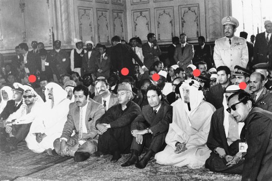 HistoryunTweets's tweet photo. 𝗔 𝗱𝗮𝘆 𝗶𝗻 𝗙𝗲𝗯𝗿𝘂𝗮𝗿𝘆

Exactly 50 years ago. Leaders of the Muslim World converged and gathered in Lahore in attendance of a spectacular two day conference scheduled between February 22nd - 24th, 1974.

This momentous event was hosted by Pakistan's Zulfiqar Ali Bhutto and was organised by the Organisation of Islamic Cooperation (OIC). "Islamic Cooperation" a very pertinent combination of words, especially at the state and international level.

So what was on the agenda??

• Greater cooperation and collaboration at an economic and political level.
• Closer working ties between Muslim nations
• Reconciliation and greater diplomacy within the Muslim world
• Resources and Strategic alliances (🛢️🛢️🛢️🛢️)
• Defence of Al Aqsa 

It was a Dawah convention, a Political Summit and a major Public spectacle all rolled into one event and it was hosted exactly 50 years since the Muslims lost their last empire (Ottoman) and now the new leaders of the global Muslim community were gathered to pave a way forward.

Among the prominent names in attendance were

• Muammar al-Gaddafi
• Faisal Ibn Abdul-Aziz
• Mujib ur-Rahman
• Anwar Sadat 
• Yasser Arafat
• Zulfikar Ali Bhutto

Seated besides one another inside a Masjid, the leaders of the Muslim World showed (at least externally) unity and uniformity in their ambition and commitment to recreate some form of unitary global economic order, something that instilled hope and aspiration in the hearts of millions of Muslims worldwide.

Not a pleasant sight for the former colonial administrators who had done everything in their power to keep these nations divided and at a distance from the idea of a "Global Islamic Confederacy" of any sort whatsoever.

𝙎𝙤 𝙬𝙝𝙖𝙩 𝙝𝙖𝙥𝙥𝙚𝙣𝙚𝙙? 🤔

Each and every single one of those leaders identified in the photograph was soon eliminated, brutally and under suspicious circumstances.

What is it about the Muslim World that would enable such volatility and violence to be left unchecked for decades on end.

• 🇸🇦 𝗞𝗶𝗻𝗴 𝗙𝗮𝗶𝘀𝗮𝗹 𝗜𝗯𝗻 𝗔𝗯𝗱𝘂𝗹-𝗔𝘇𝗶𝘇: The first and most disturbing case happened only a year after the conference in Lahore when on March 25th 1975, Malik Faisal was brutally gunned down at close range in his own office. 

The hit was carried out by his estranged nephew who had recently returned from his studies in the West and supposedly decided to settle old scores for the death of his brother at a protest against the introduction of television networks in the kingdom years earlier

• 🇧🇩 𝗣𝗿𝗲𝘀𝗶𝗱𝗲𝗻𝘁 𝗠𝘂𝗷𝗶𝗯 𝘂𝗿-𝗥𝗮𝗵𝗺𝗮𝗻: then only 5 months later, in August 15, 1975. Bangladesh lost its Revolutionary leader and it's first president "Bangabandhu" Sheikh Mujibur-Rahman when his home was stormed by a group of soldiers who entered and eliminated their target including everyone present in the home. It was the result of a Coup organised by group of soldiers who had been plotting on his downfall

• 🇵🇰 𝗭𝘂𝗹𝗳𝗶𝗸𝗮𝗿 𝗔𝗹𝗶 𝗕𝗵𝘂𝘁𝘁𝗼: The 1970's was a very brutal decade for leaders of the Muslim World. A third victim was eliminated from the roster when on April 4th 1979, general Zia ul-Haqq passed an executive order for Pakistan's former leader (toppled by a Coup) and the man behind the conference of 1974 himself, Zulfikar Ali Bhutto - to be executed.

• 🇪🇬 𝗔𝗻𝘄𝗮𝗿 𝗦𝗮𝗱𝗮𝘁: Two years would elapse until the next victim was eliminated. This time it was Egyptian President Anwar Sadat who on October 6th 1981 was gunned down in broad daylight by members of the Islamic Jihad, during an official public military parade. His attackers were unhappy with his decision to normalize relations with Israel and decided to eliminate him.

• 🇵🇸 𝗬𝗮𝘀𝘀𝗲𝗿 𝗔𝗿𝗮𝗳𝗮𝘁: Leading figure of the PLO was allegedly poisoned by the Israeli secret services and HIV was found in his blood.

• 🇱🇾 𝗠𝘂𝗮𝗺𝗺𝗮𝗿 𝗮𝗹-𝗚𝗮𝗱𝗱𝗮𝗳𝗶: Well, we all know what happened on October 20th 2011, because it was televised.
