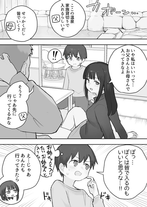 家族で貸切り温泉宿に行ったときの弟 