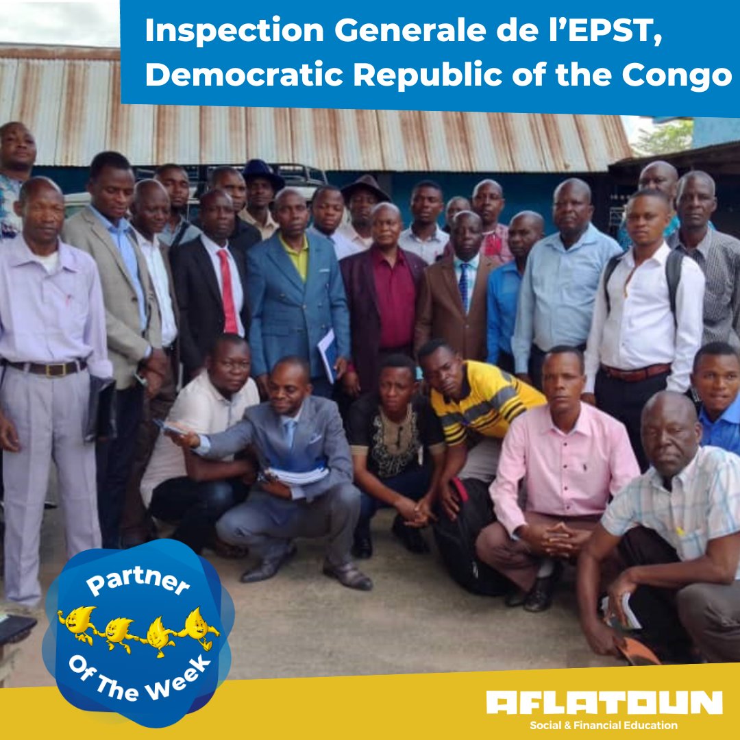 Aflatoun's tweet photo. #PartnerOfTheWeek │ Introducing our partner of the week, Inspection Generale de l’EPST from the Democratic Republic of the #Congo! 🇨🇩

Explore the full story by clicking the link:
https://t.co/IqLoE0Zmfe https://t.co/ROBRkcCGjC