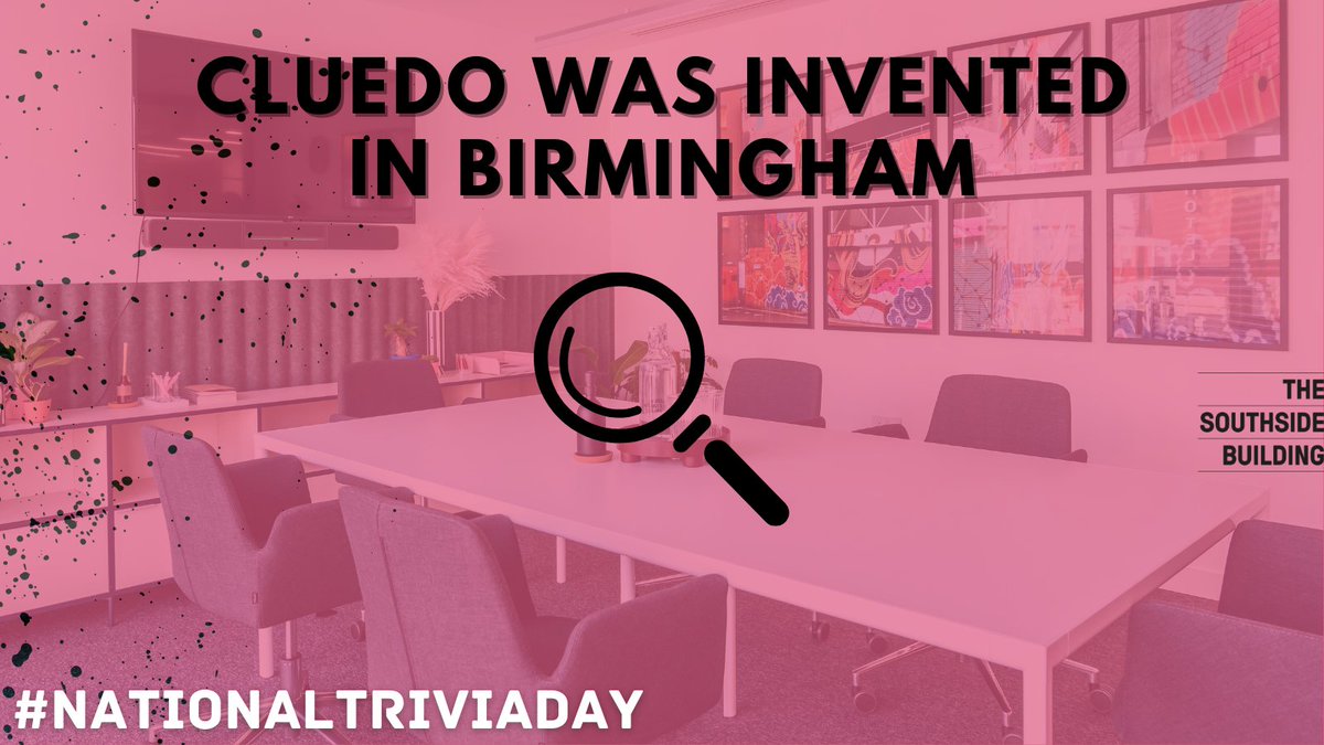 DID YOU KNOW ⁉️

Some fun Birmingham trivia for you this morning ✨

#TheSouthsideBuilding
#JoinadifferentSIDE
#nationaltriviaday
#officetolet