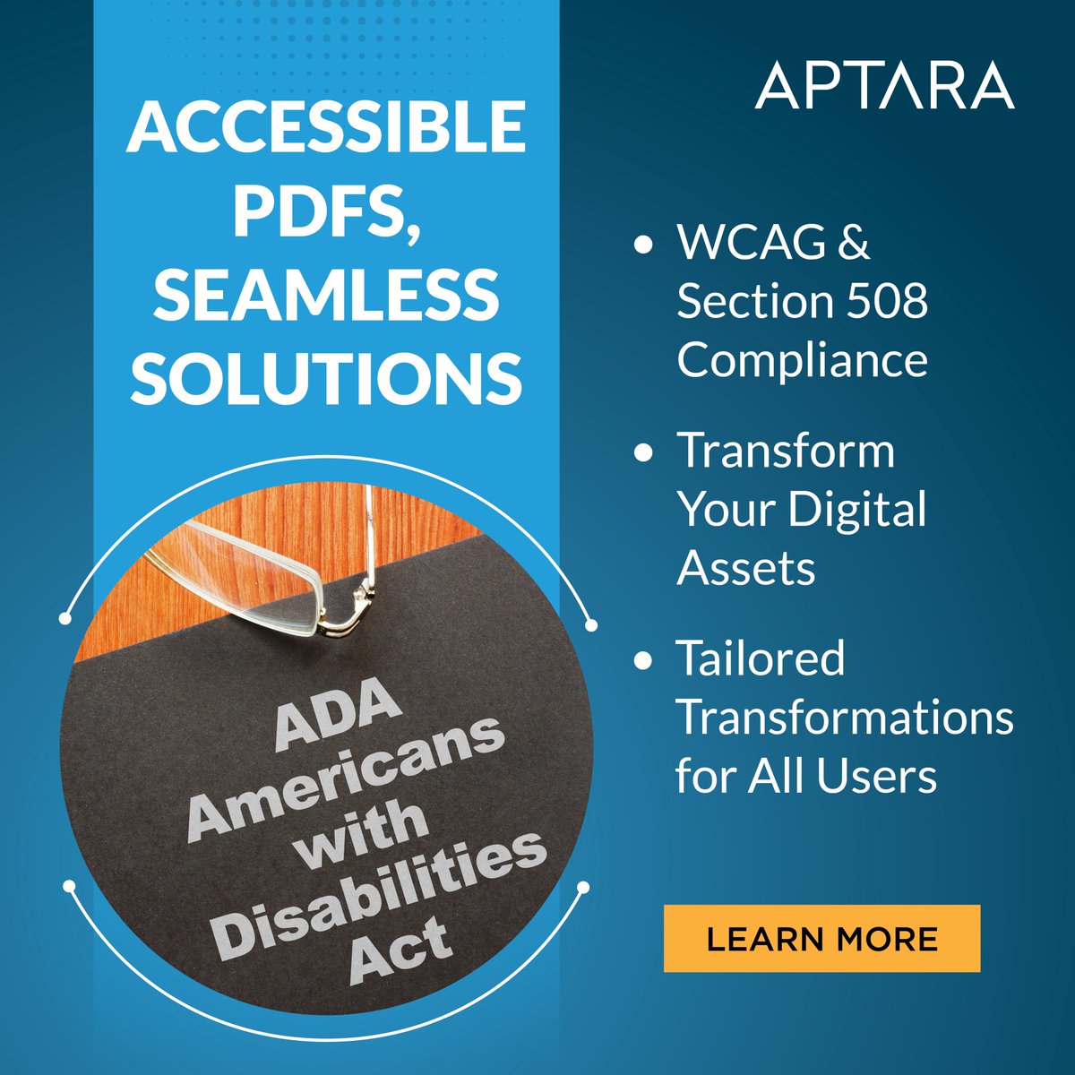 Empower inclusivity with accessible PDFs, ensuring compliance with WCAG & Section 508 standards. 
#Aptara #accessible #PDFs #inclusive #solutions #digital #transformation #WCAG #compliance #section508 #universal #access

aptaracorp.com/solutions/comp…