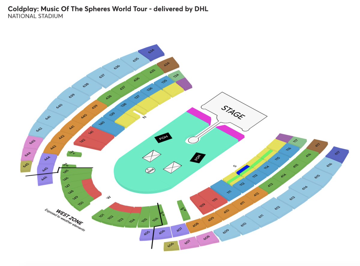 KetemuOppa's tweet photo. <READY STOCK / CLEARANCE SALE / WANT TO SELL>

Ticket Coldplay in Singapore

DAY 1 (23 Jan)
1x CAT 6 Zone 406

DAY 2 (24 Jan)
1x CAT 3 Zone 103

DAY 3 (26 Jan):
1x CAT 5 Zone 412
2x CAT 2 Zone 140 (Side by side)✅
3x CAT 7 Zone 642 (Side by side)✅

DAY 5 (30 Jan):
2x CAT 6 Zone 445 (Side by side)✅
3x CAT 7 Zone 641 (2 tix side by side, 1 tix single seat, all one zone)✅

📌All below original price (DISCOUNT PRICE⚠️)
📌Wise / SG Local Bank / Paynow / Paylah / Indonesian Bank / Credit Card / Paypal ✅
📌Proof✅

Order/Ask via DM🙏🏻

t : lfb tiket jual beli cod