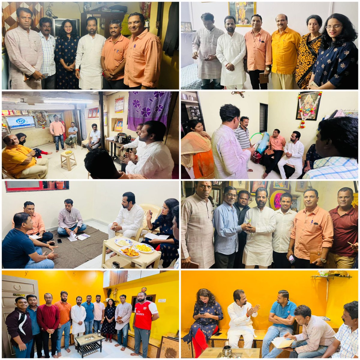 GayuarRaut's tweet photo. #महाविजय 2024 अंतर्गत कोल्हापूर लोकसभा मतदारसंघातील कोल्हापूर येथील मंगळवार पेठ मंडलातील वॉरियर्स यांची भेट घेण्यात आली. 
@Dev_Fadnavis 
@ChDadaPatil 
@cbawankule 
@mahes https://t.co/MIYZaL6prO