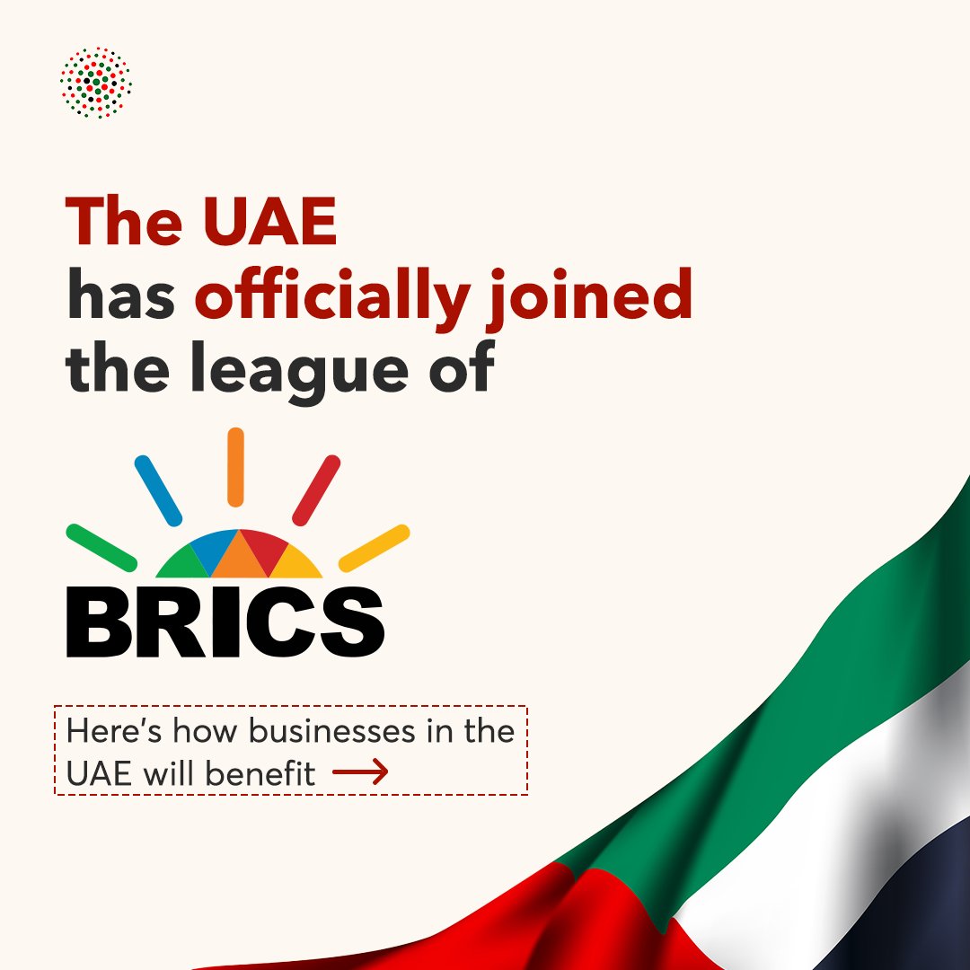 smartzoneuae's tweet photo. 🚀 Exciting news! 🌐 The UAE is now part of BRICS, opening up incredible opportunities for businesses. Swipe left ⬅️ to explore the benefits. If you're considering starting a business in the UAE, now's the time! 🌍✨
.
.
.
#SmartZone #MindingYourBusiness #BRICS #UAE #Dubai https://t.co/69vKm9TIuw