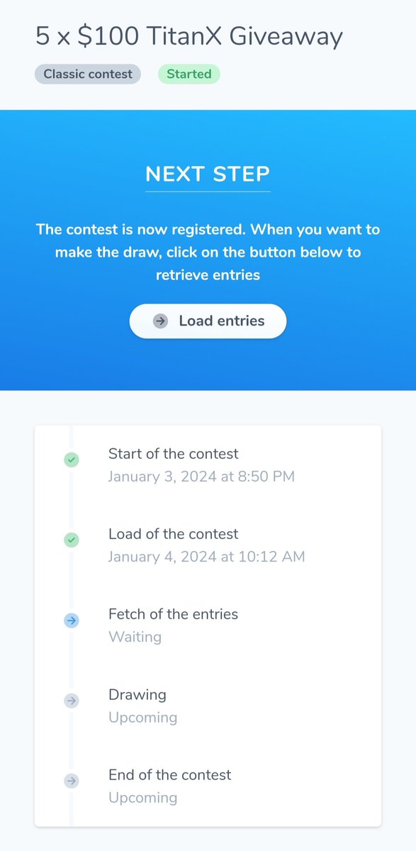 mattkw174's tweet photo. Hey #TitanFam,
You have until tomorrow (Friday) midnight GMT to enter. I will load the entries shortly after and pick 5 winners at random around 12pm GMT Saturday !
Good luck
$TITANX #TITANX
$HYPER #HYPER
$HYPERX #HYPERX
$ETH #ETH #Ethereum #Blockchain #DLT #Digitalassets #DeFi #Crypto #cryptocurrency
#BuildOnTitanX
@inkayknows