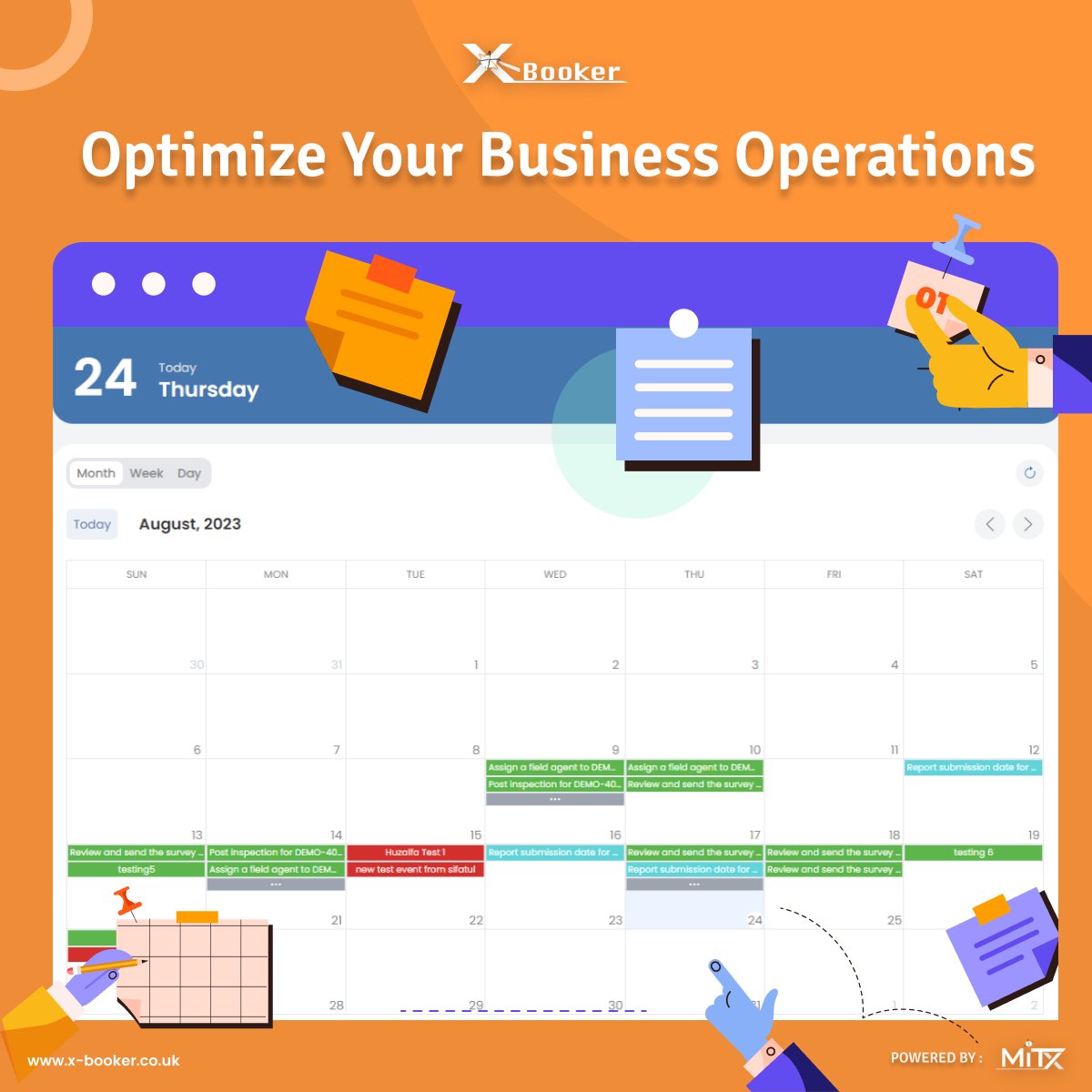 Looking to optimize your business operations? 🗓

Experience the Power of X-Booker - The answer to all your inefficiencies! 💼

Start your 7-Day Free Trial: x-booker.co.uk

#BusinessOptimization #EfficiencyBoost #XBooker