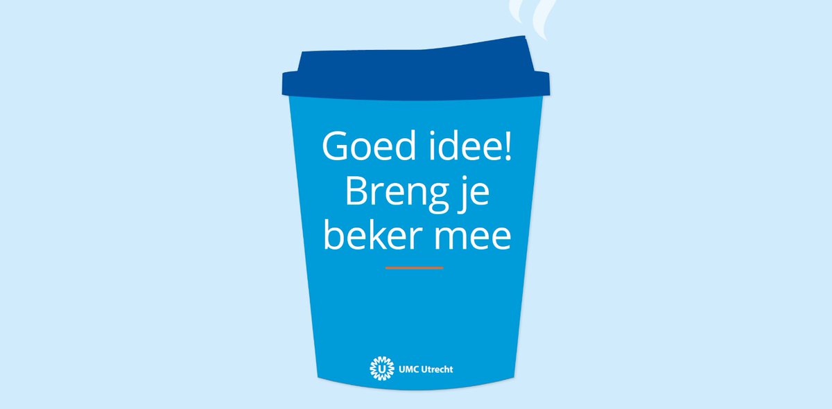 Sinds 1 januari 2024 hebben wij de wegwerpbekers weggehaald bij koffieapparaten voor medewerkers en studenten. Dus goed idee: neem je mooiste eigen beker mee!