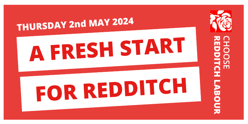 On May 2nd 2024 we have all-out elections with 27 seats up for grabs - with your support we hope to win the majority and put Redditch Borough Council under Labour control.

YOU HAVE TO BE IN IT TO WIN IT - MAKE SURE YOU'RE PREPARED
facebook.com/RedditchLabour…