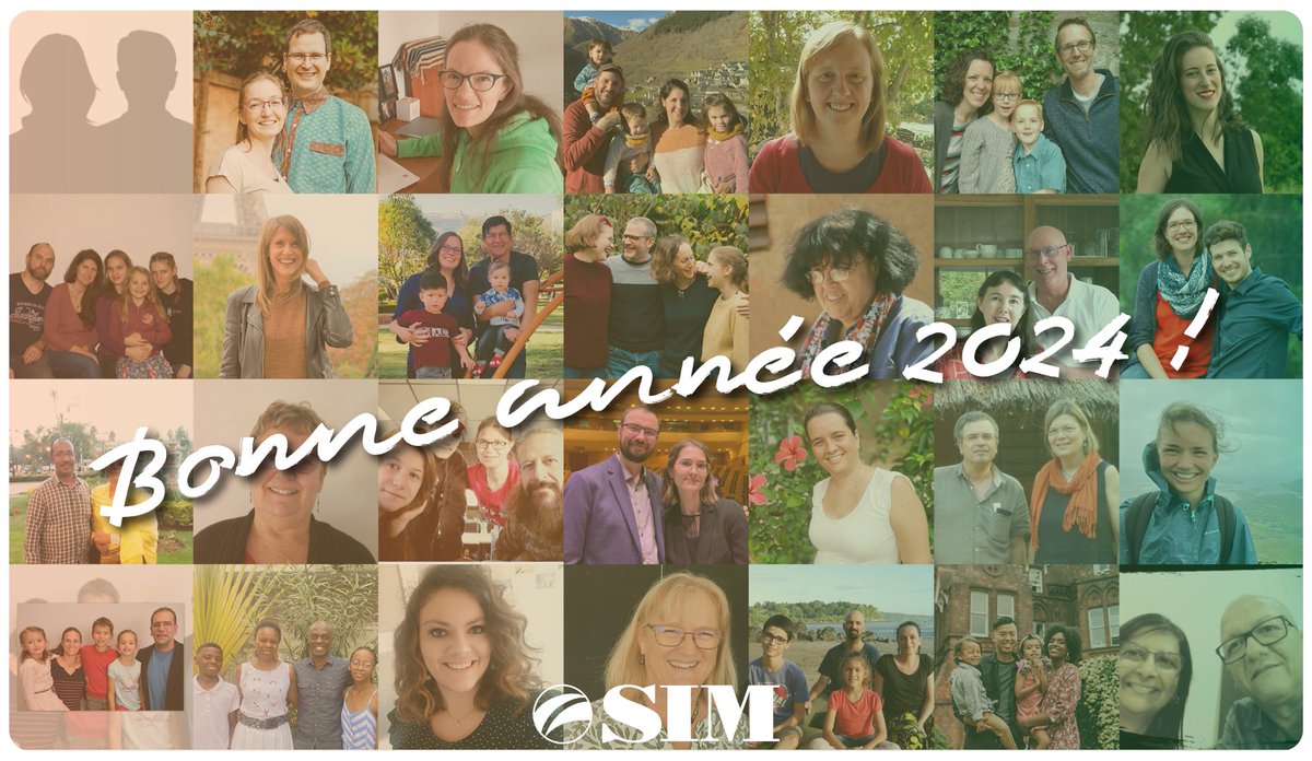 Tous les équipiers SIM vous présentent leurs vœux de grâce et de joie en Christ, pour cette année 2024 ! Bonne année ! 🙏