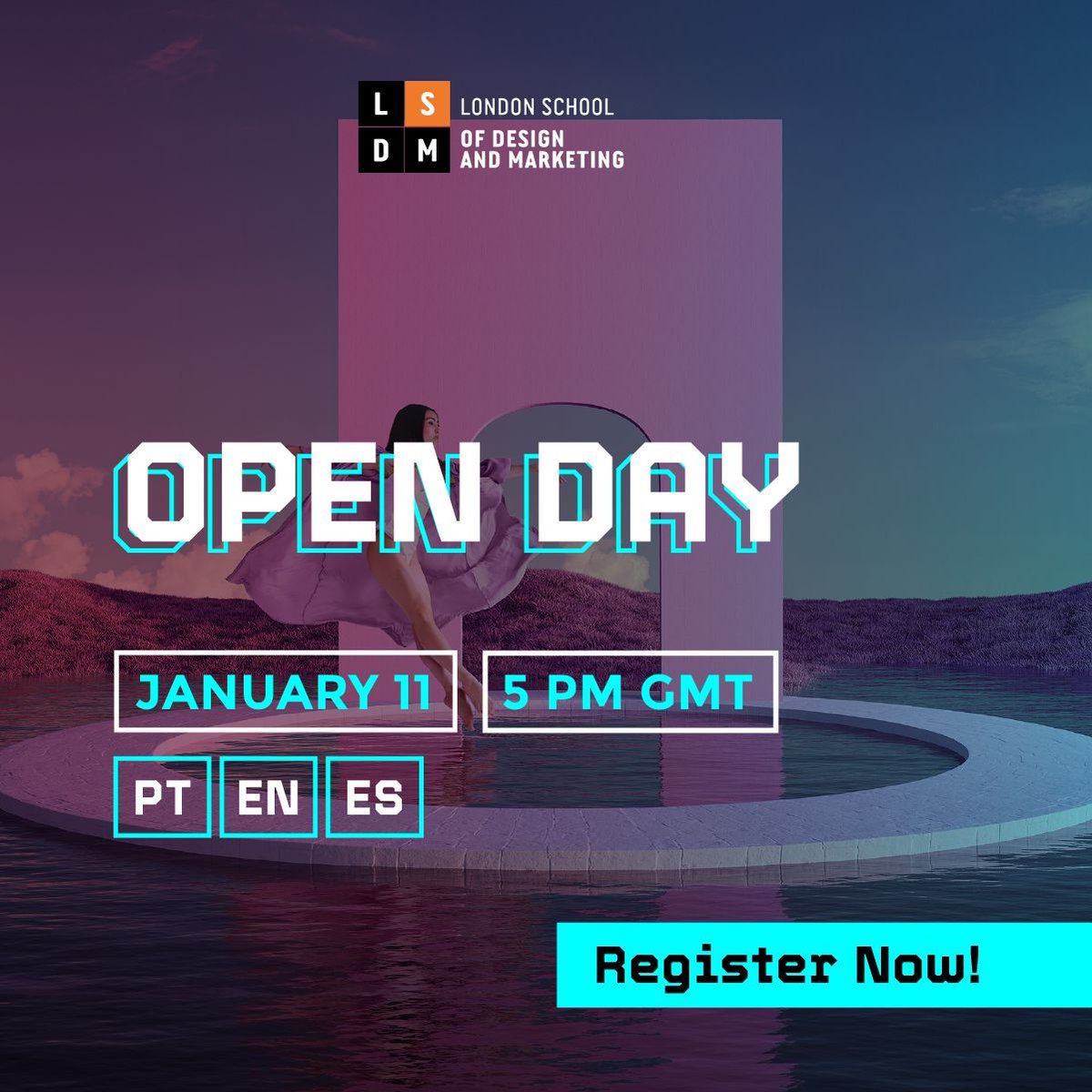 LSDMLondon's tweet photo. Next Open Day: January 11th ⚡

🌍 Our team of Academic Advisors will be available to answer any questions you may have, making it an insightful and informative experience for you. 

Register here 🔗 https://t.co/4olP4tHwbR

#LSDM #OpenDay #OnlineEducation #Design #Marketing https://t.co/pOlAjhE9W0