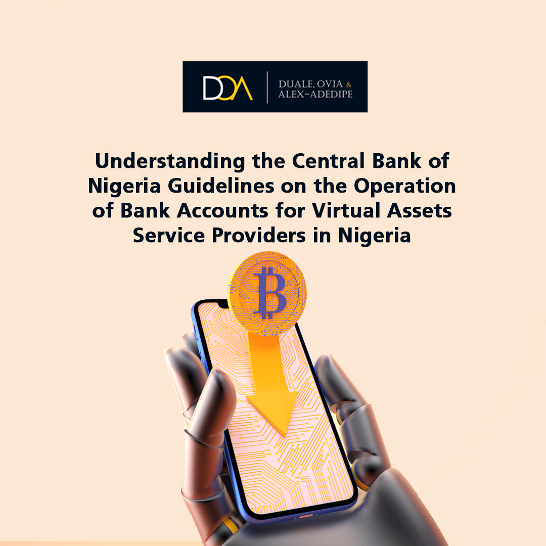 doa_law's tweet photo. The Central Bank of Nigeria's new Guidelines on 'Virtual Assets Service Providers' (VASPs) Bank Accounts reshapes digital transactions. Dive into the post for key insights on the future of digital finance in Nigeria.
https://t.co/gLFXj8gf9L
#DOALaw #CBNGuidelines #TMTThursday https://t.co/7xOGausniJ